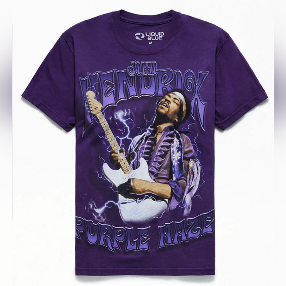 Liquid Blue Jimi Hendrix Purple haze graphic shirt Pacsun sizes L